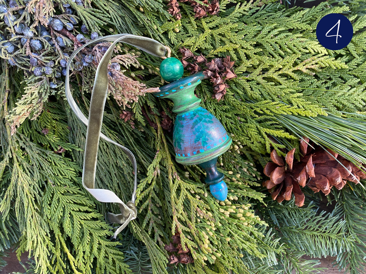 Festive Finials Made From Reclaimed Wooden Architectural Salvage