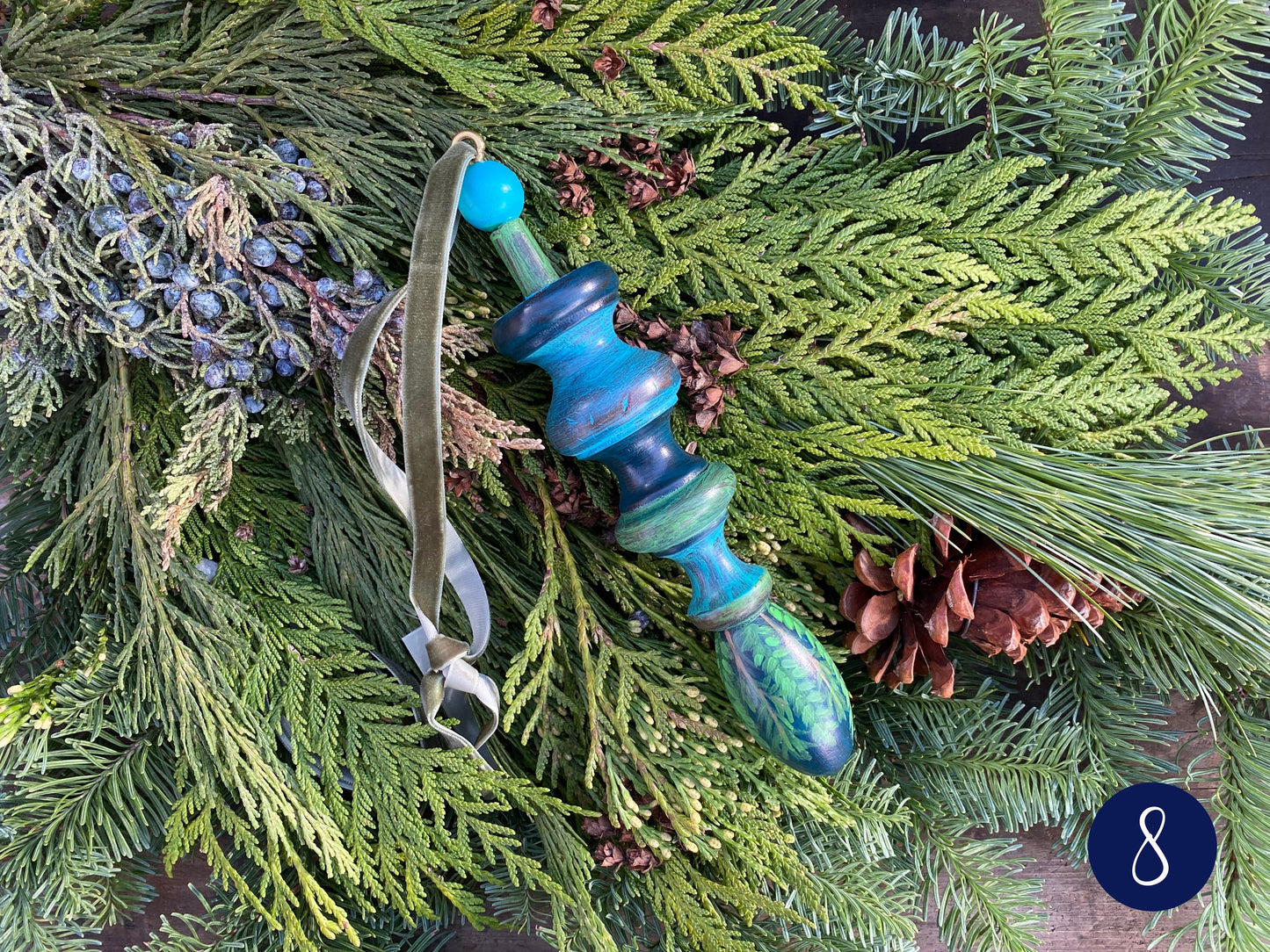 Festive Finials Made From Reclaimed Wooden Architectural Salvage