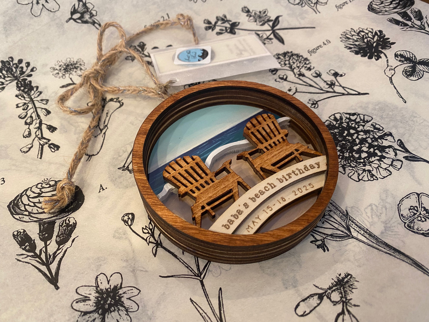 Just Add Sand - Beach Umbrella Ornament
