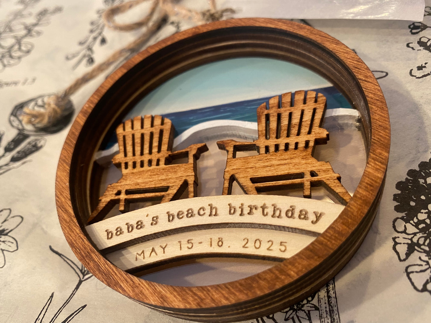 Just Add Sand - Beach Umbrella Ornament