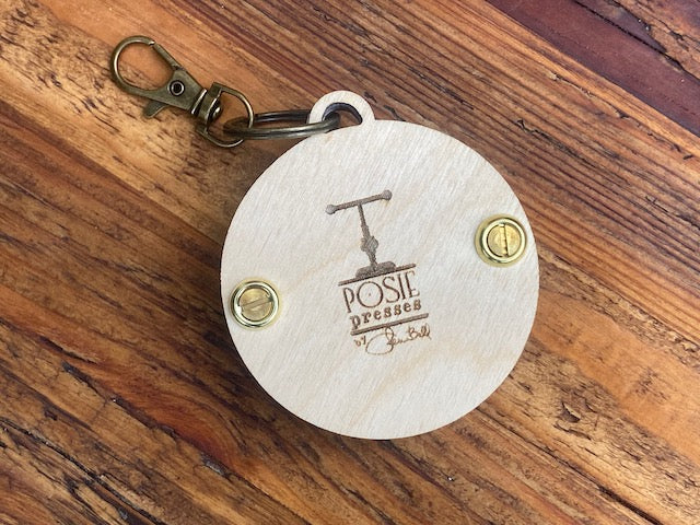 Song Bird Personalized Keychain Flower Press