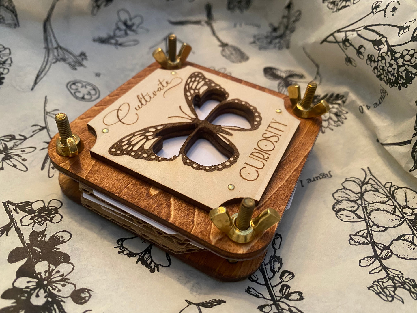 Mini Flower Press with Butterfly Window
