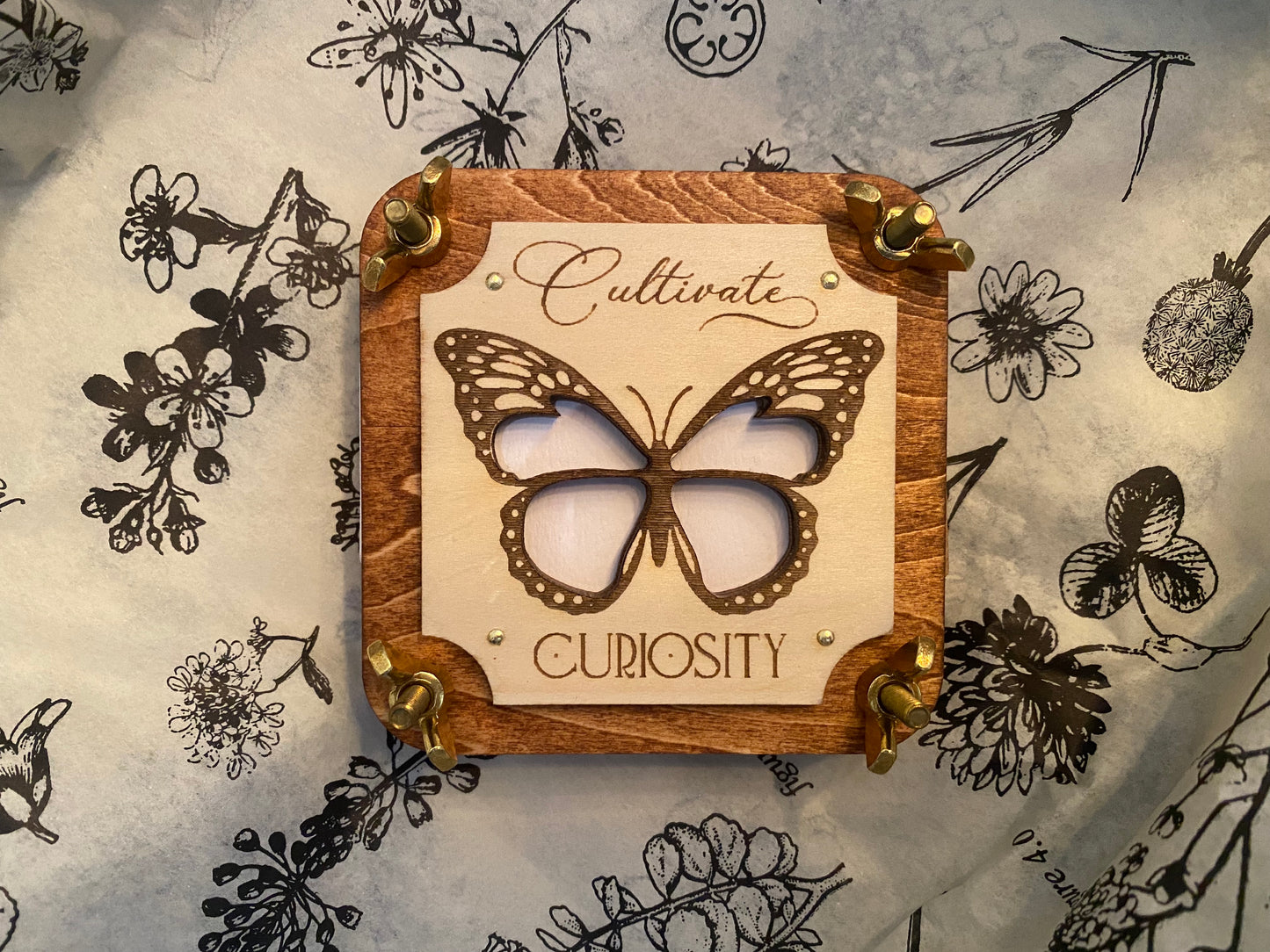 Mini Flower Press with Butterfly Window