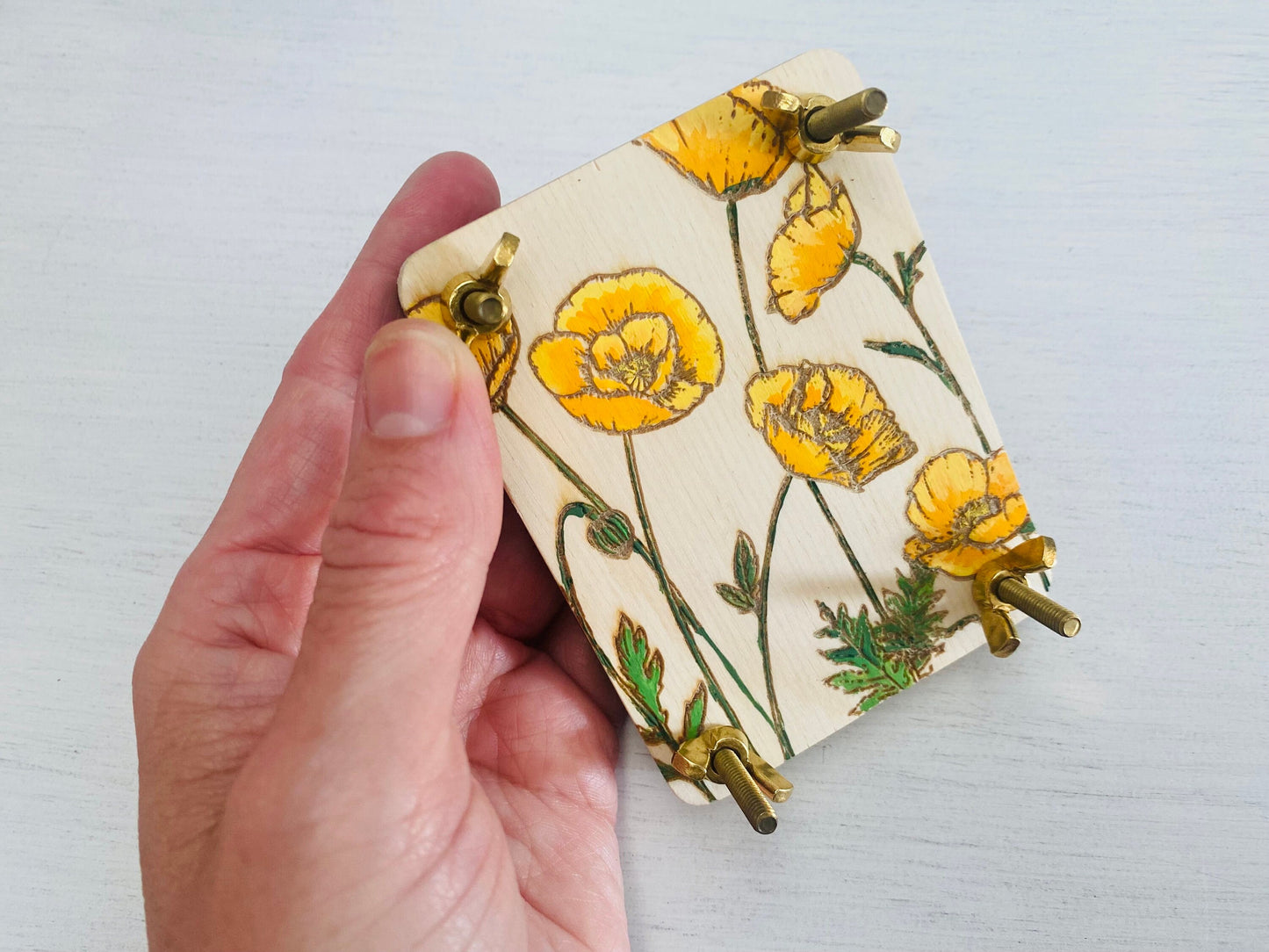State Flower Mini Flower Press Great for Hiking, Camping and Travel Journaling