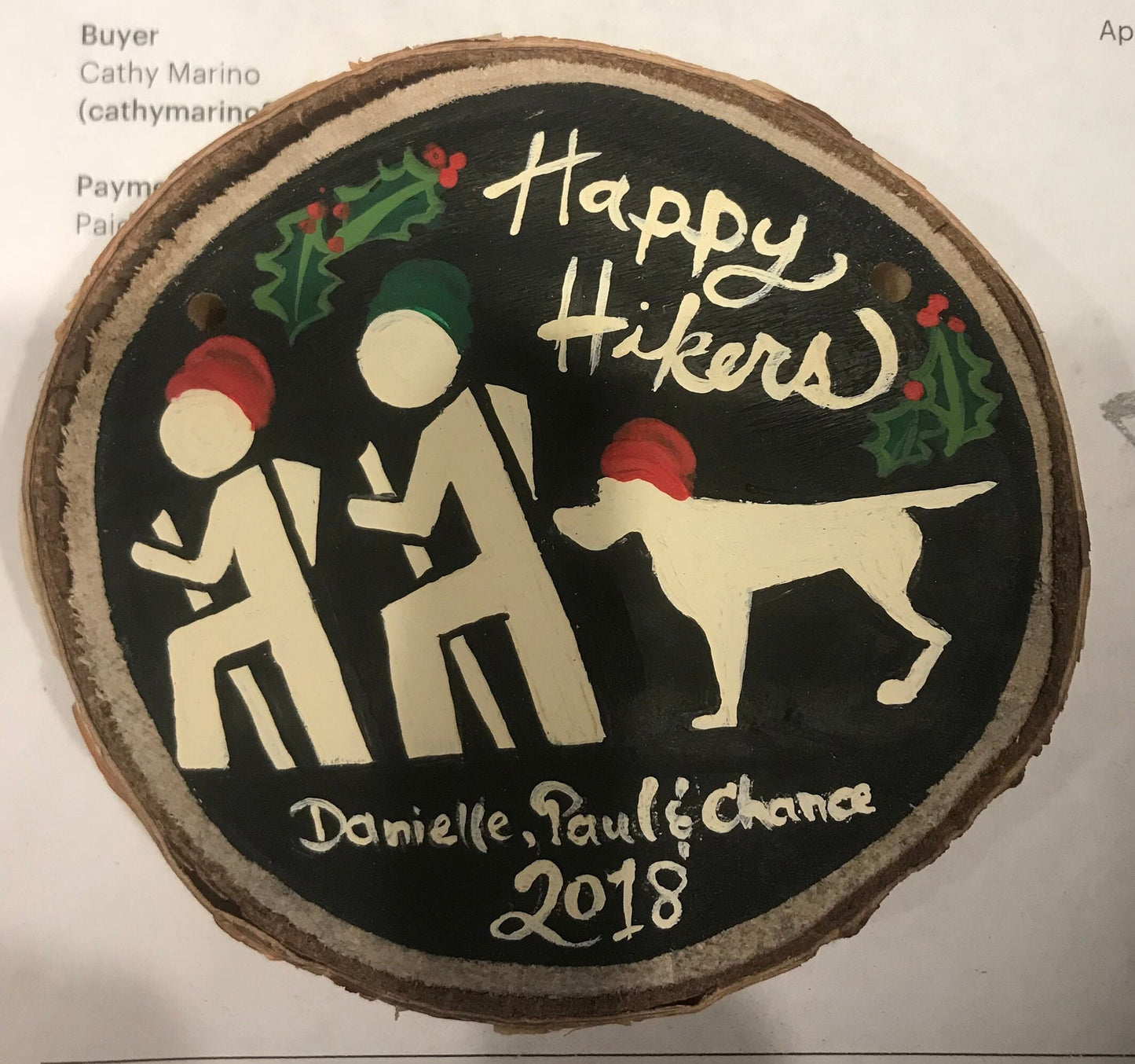 National Parks - Hiking with Dogs Ornament