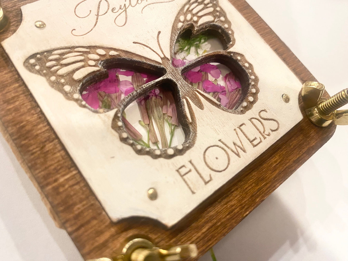 Mini Flower Press with Butterfly Window