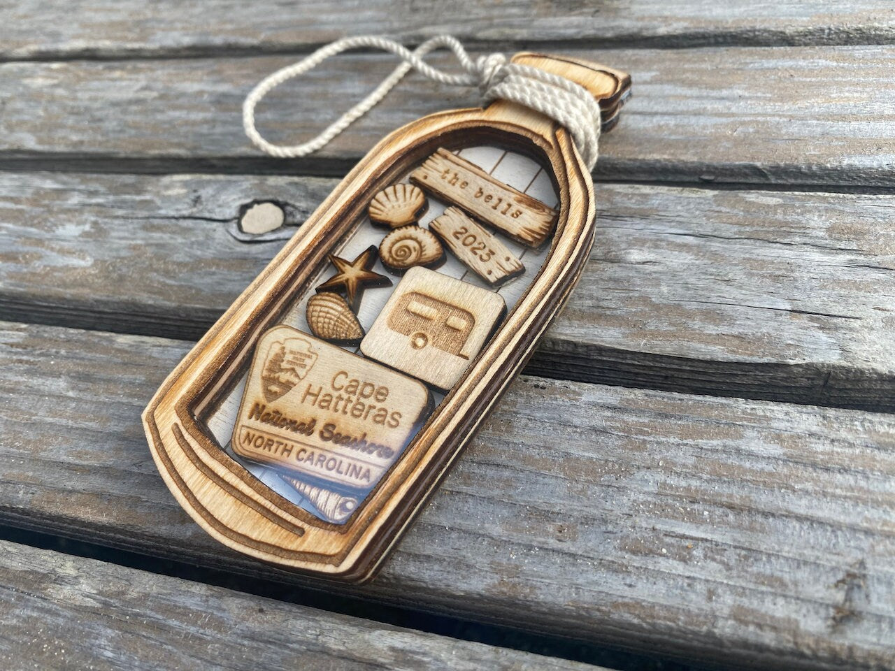OBX Outer Banks Coastal Christmas Ornament