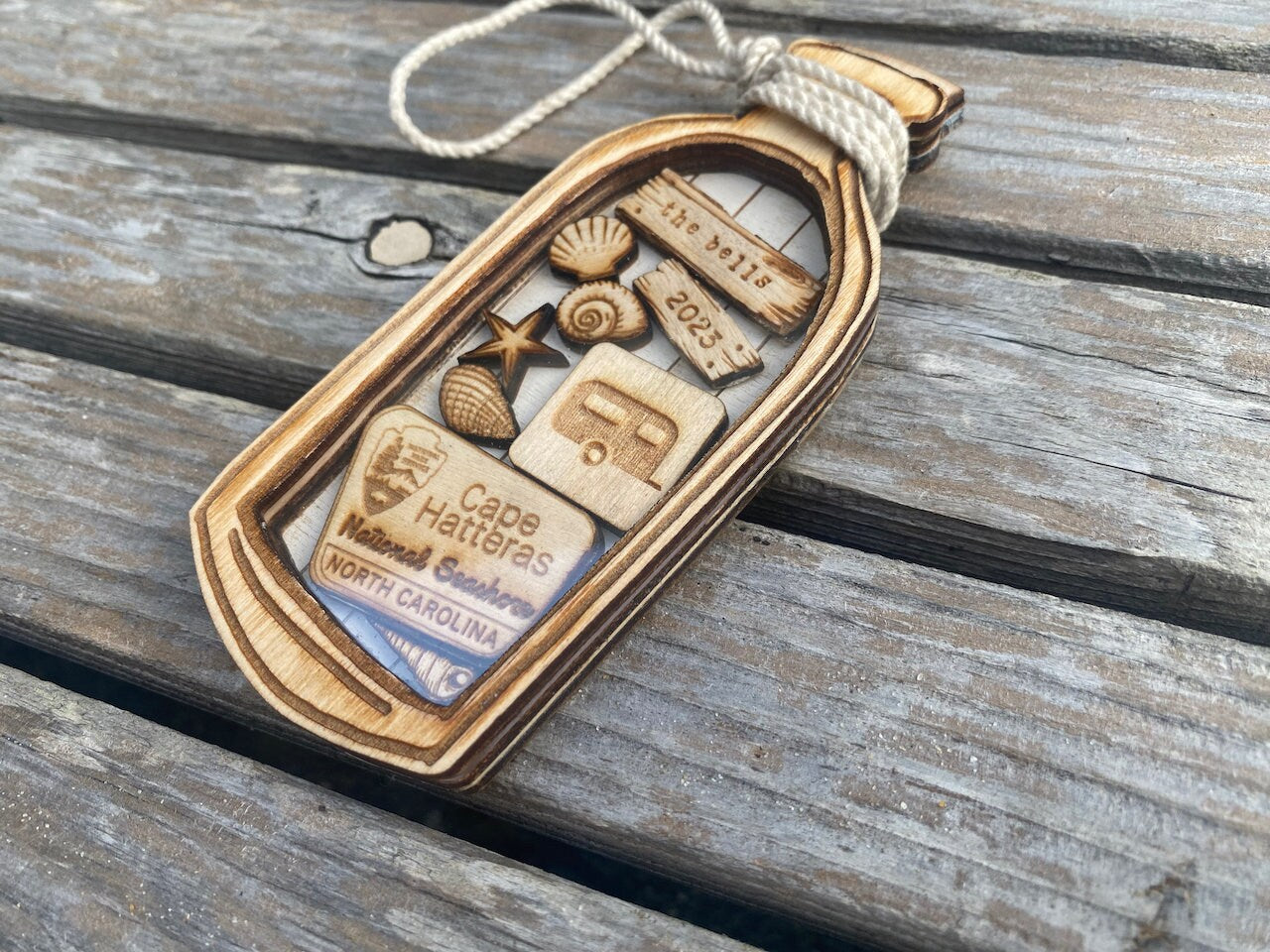OBX Outer Banks Coastal Christmas Ornament