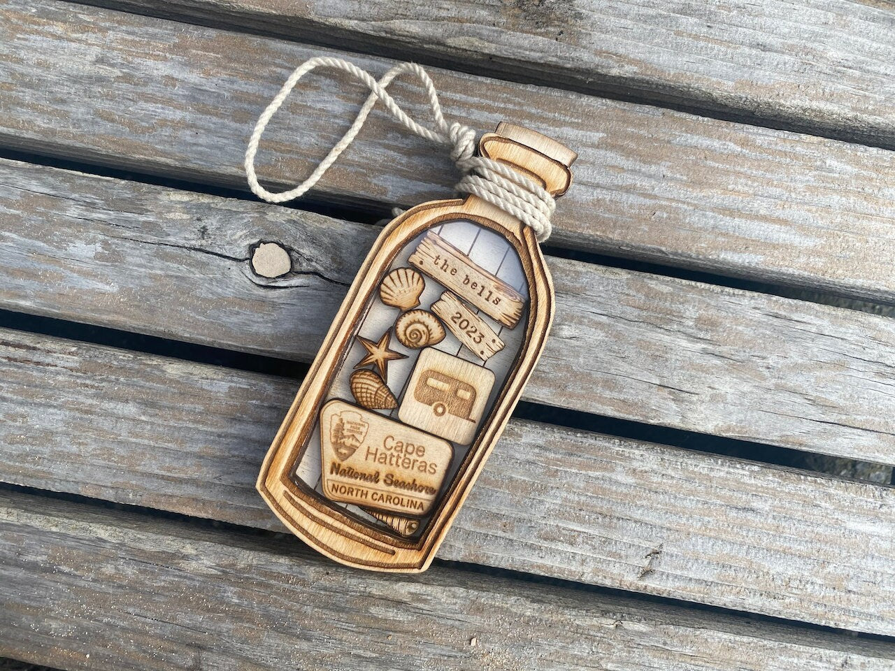 OBX Outer Banks Coastal Christmas Ornament