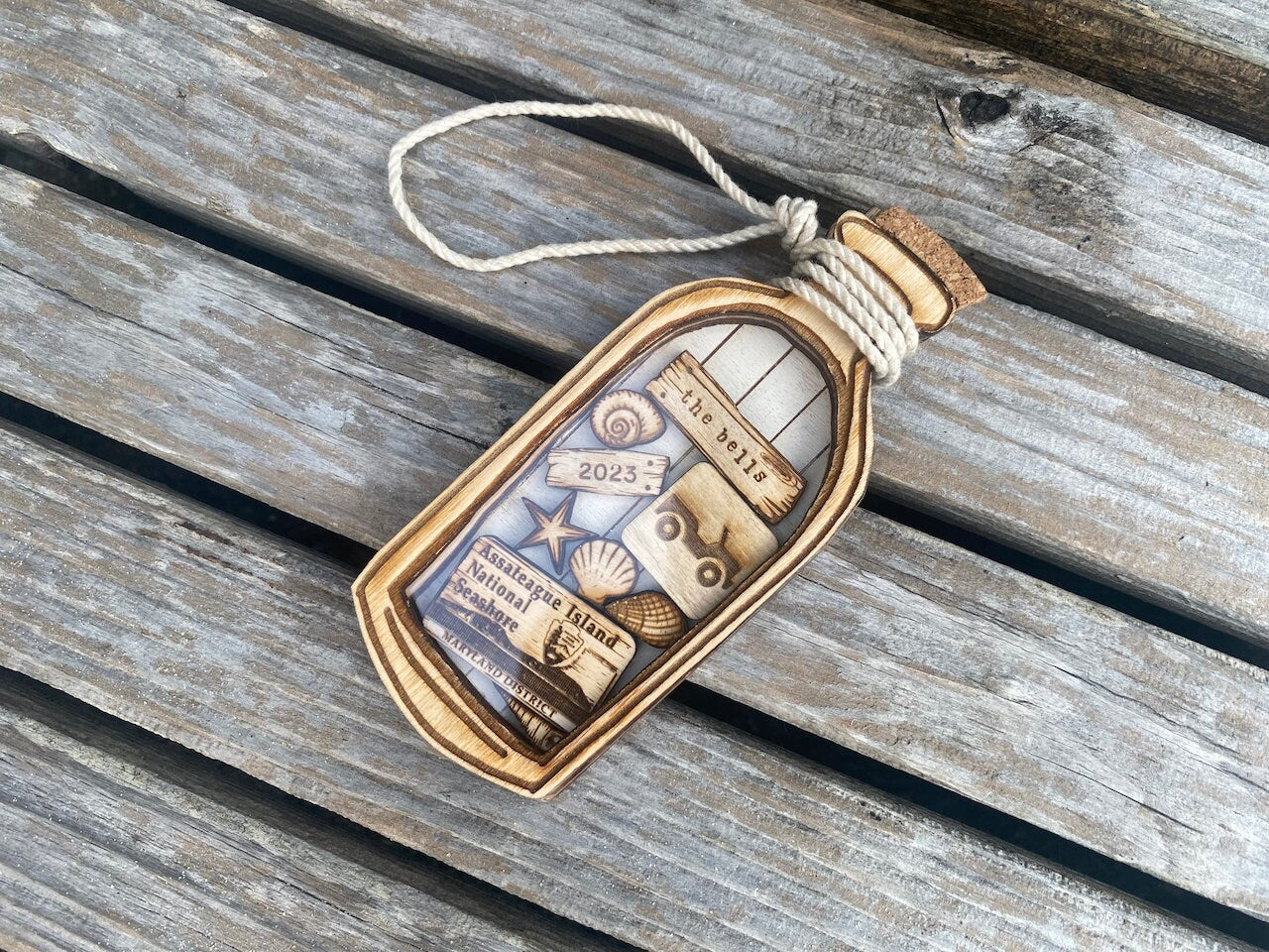 Ocean City Maryland Coastal Christmas Ornament
