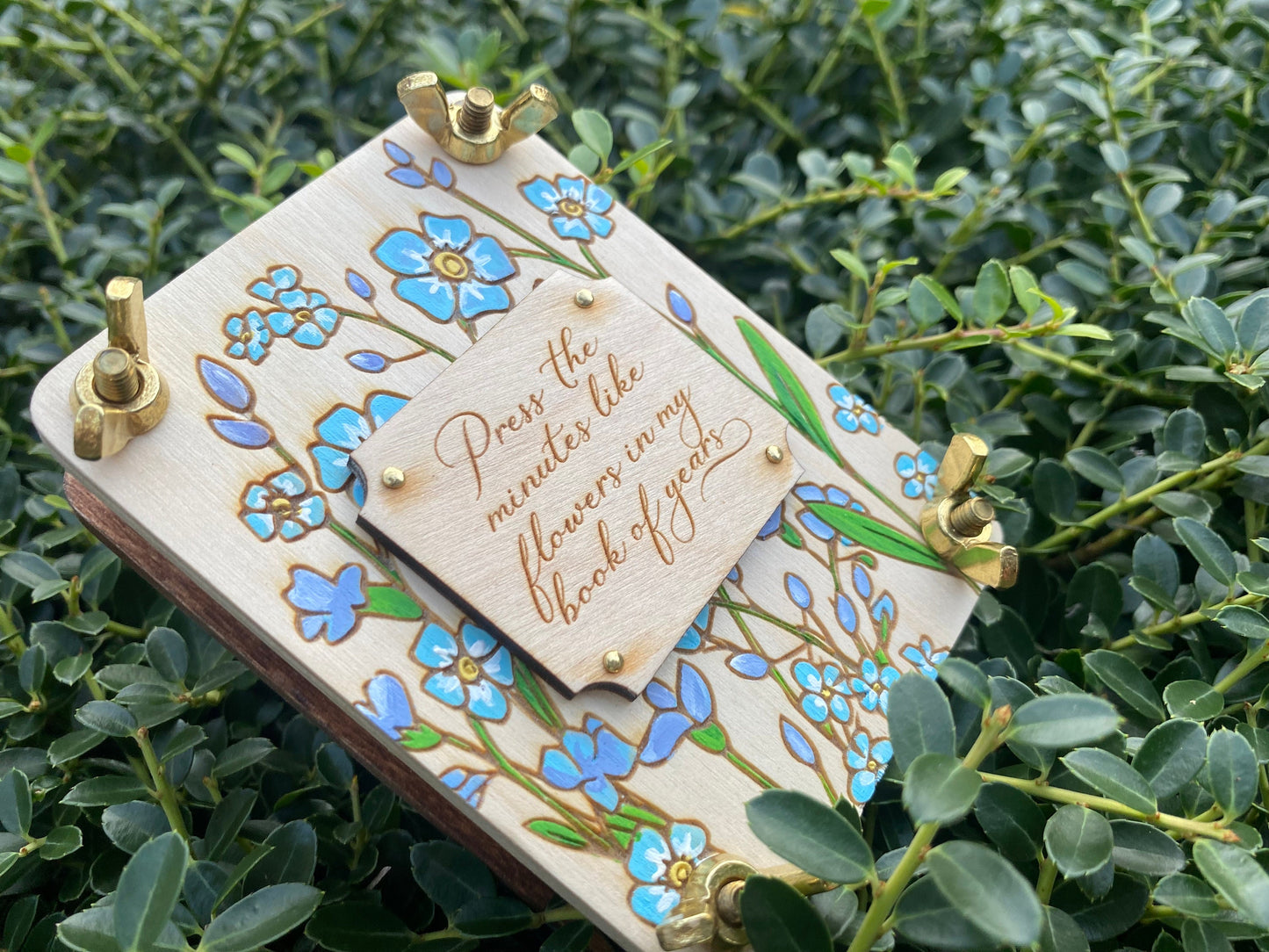 Personalized State Flower Mini Flower Press
