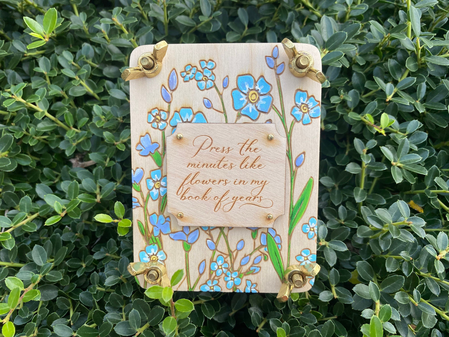 Personalized State Flower Mini Flower Press