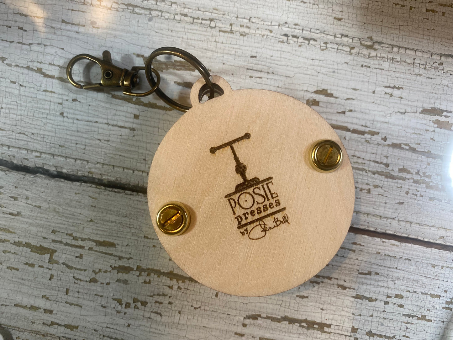 Mini Flower Press Keychain with Butterfly Window (WHOLESALE ONLY)