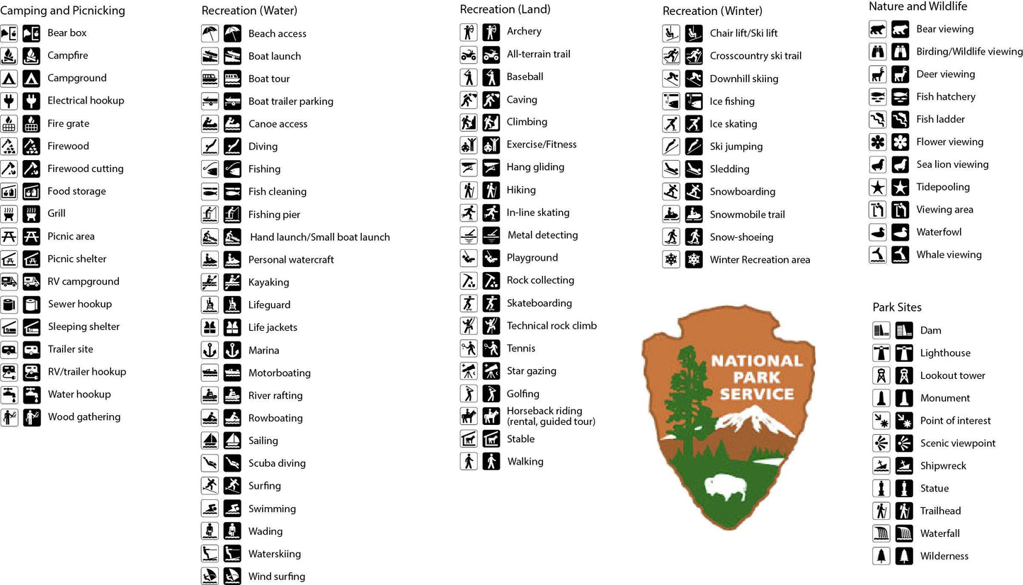 National Parks - Hiking & Camping Christmas Ornaments