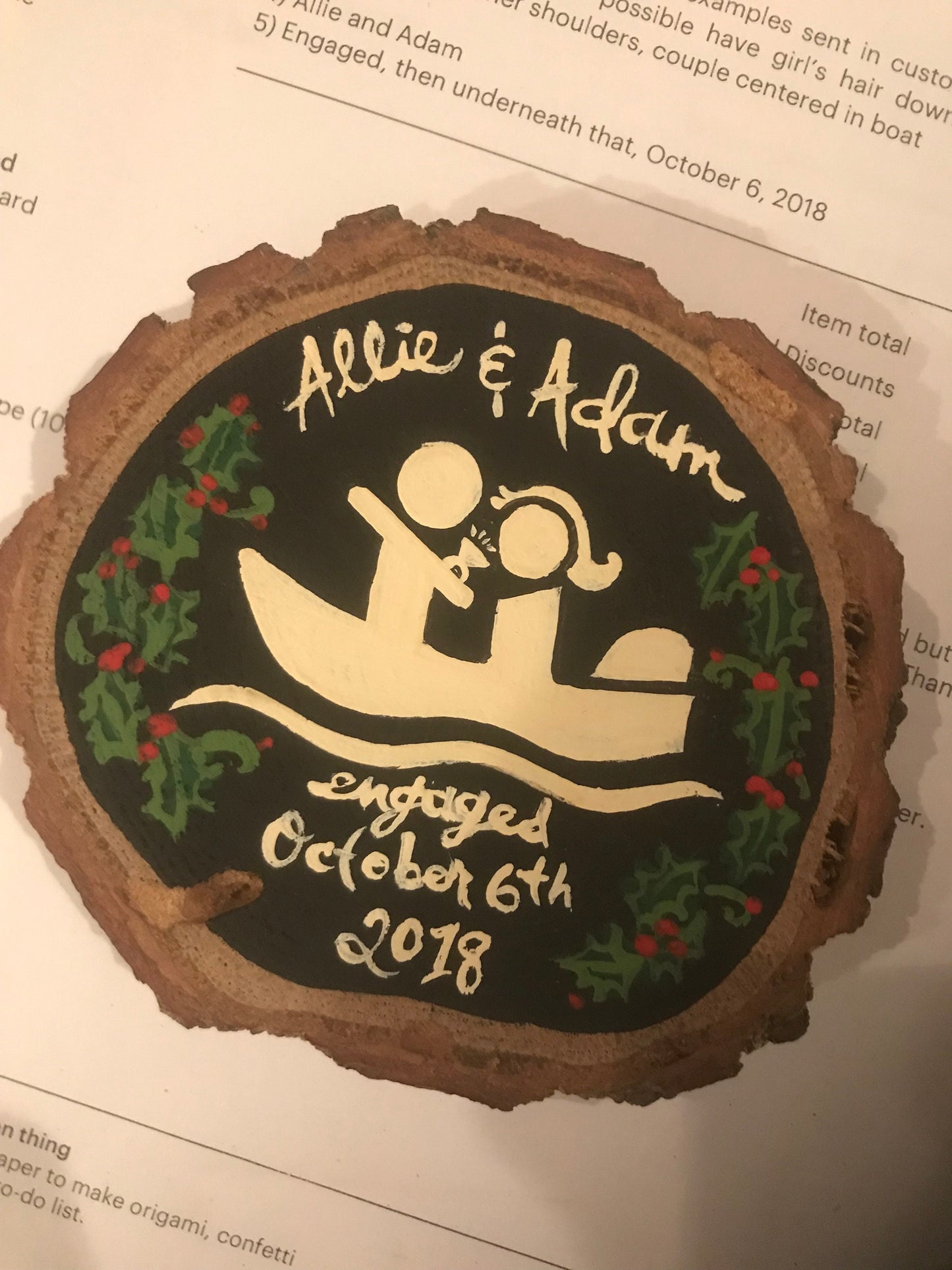 National Parks - Hiking Wedding or Engagement Ornament