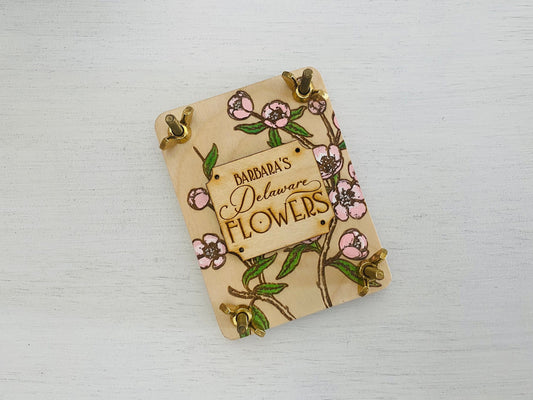 Personalized State Flower Mini Flower Press Great for Hiking, Camping and Travel Journaling