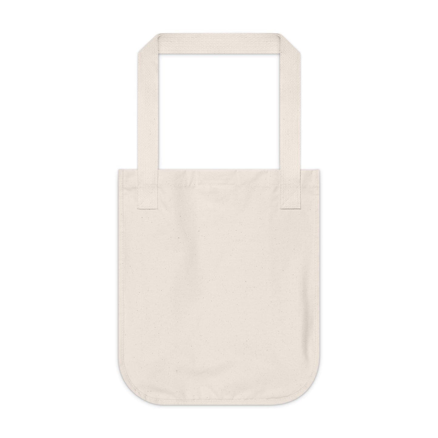 Wildflowers in a Vintage Tin Coffee Can Art by Jen Bell on Organic Canvas Tote Bag